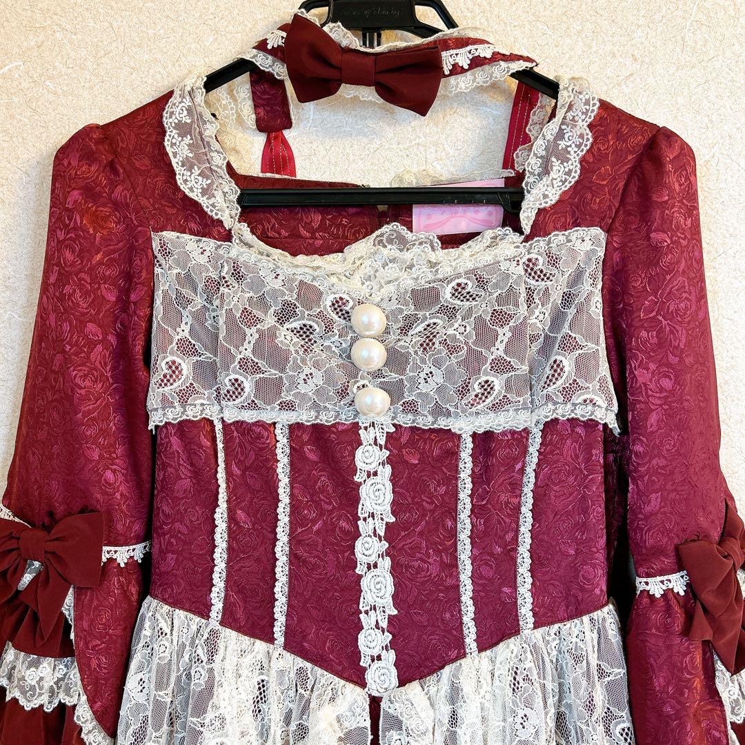 Angelic Pretty ローズガーデンプリンセスワンピース ワイン