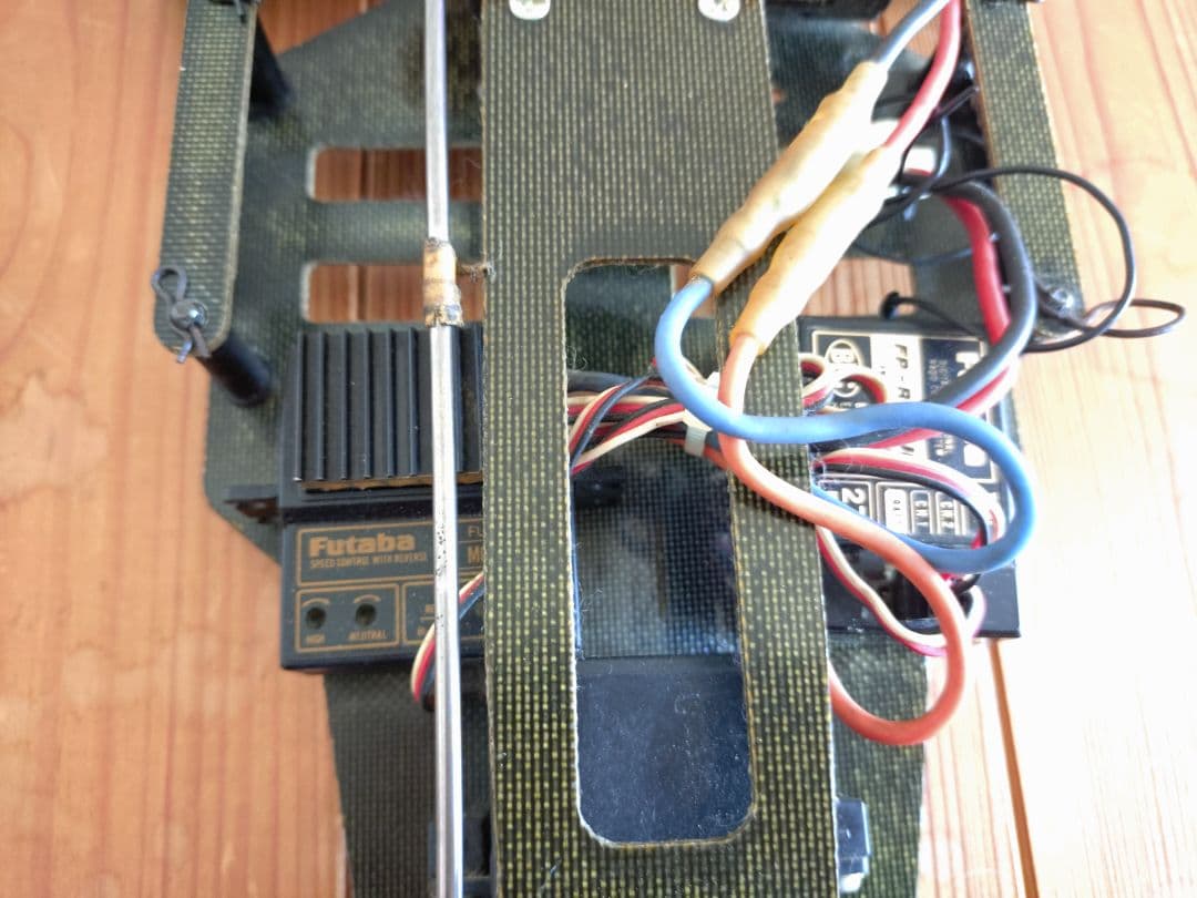 当時物　タミヤ　TA01 FRP シャーシ　メカ　オプション付　ラジコン