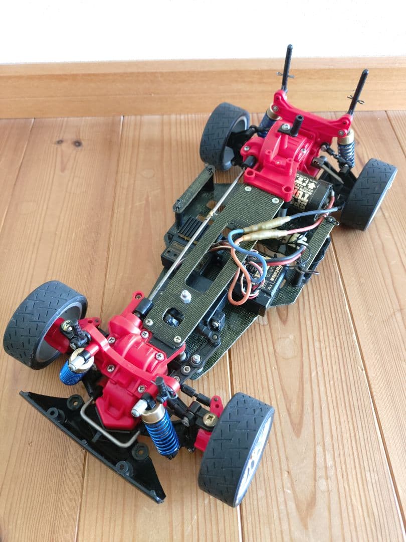 当時物　タミヤ　TA01 FRP シャーシ　メカ　オプション付　ラジコン