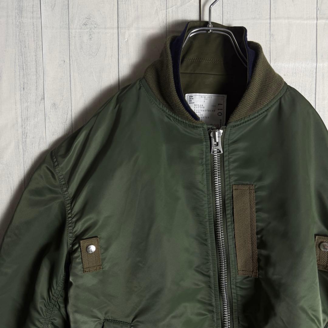 【美品】 Sakai MA-1 ブレザードッキングボンバージャケット 古着好き