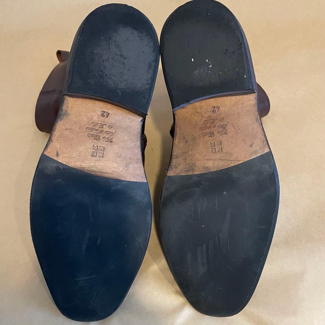 【MOMA】サイドジップブーツ ダークブラウン 42 イタリア製