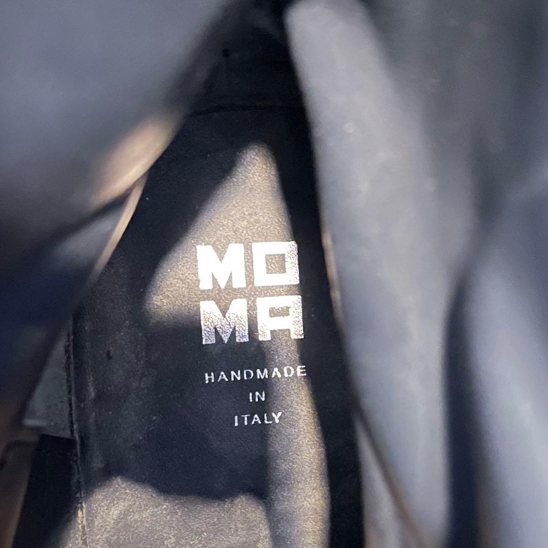 【MOMA】サイドジップブーツ ダークブラウン 42 イタリア製