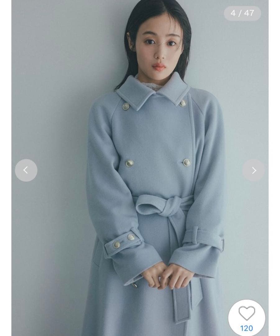 ウールカシミヤスタンドカラーコート SNIDEL