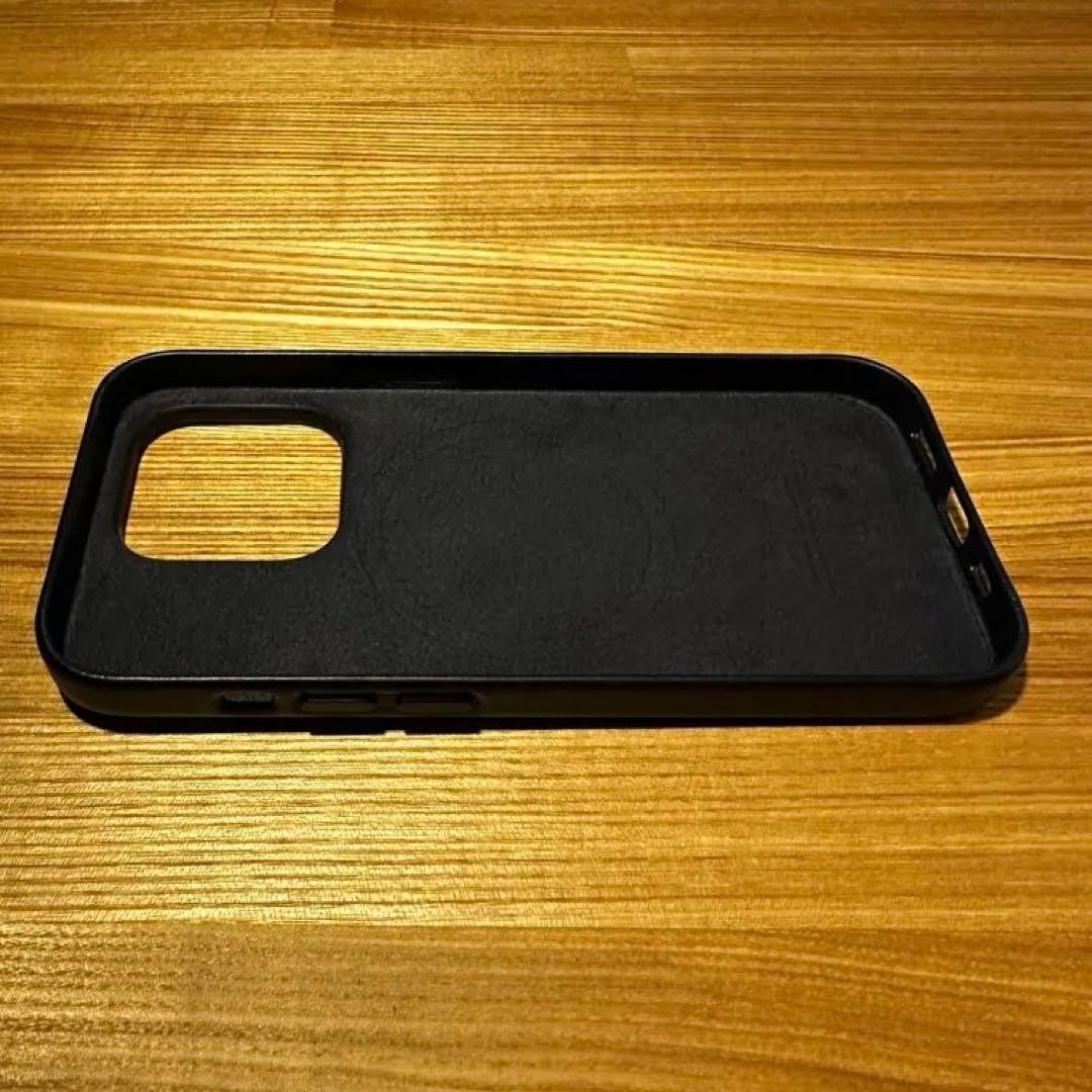 正規品　Apple純正 iPhone14pro レザーケース　【インク】