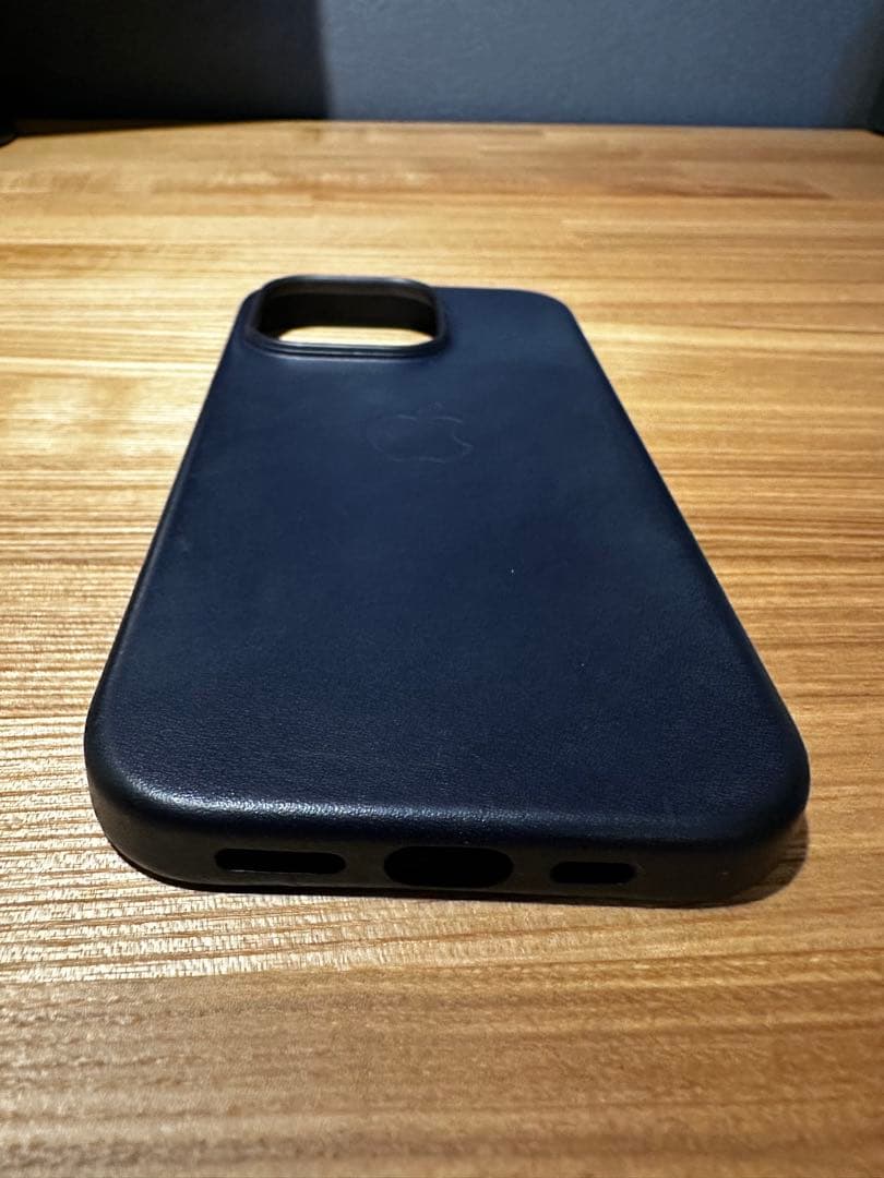 正規品　Apple純正 iPhone14pro レザーケース　【インク】