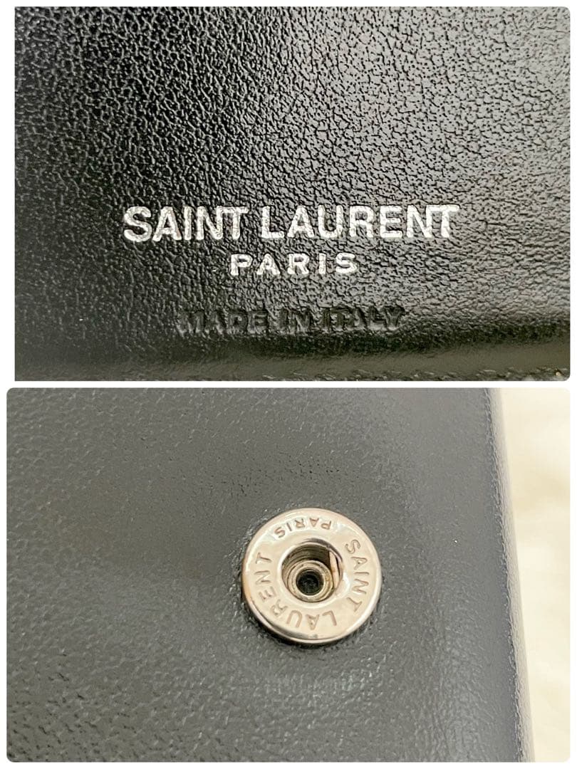 【極美品】SAINT LAURENT サンローラン 三つ折り 札入れ 財布