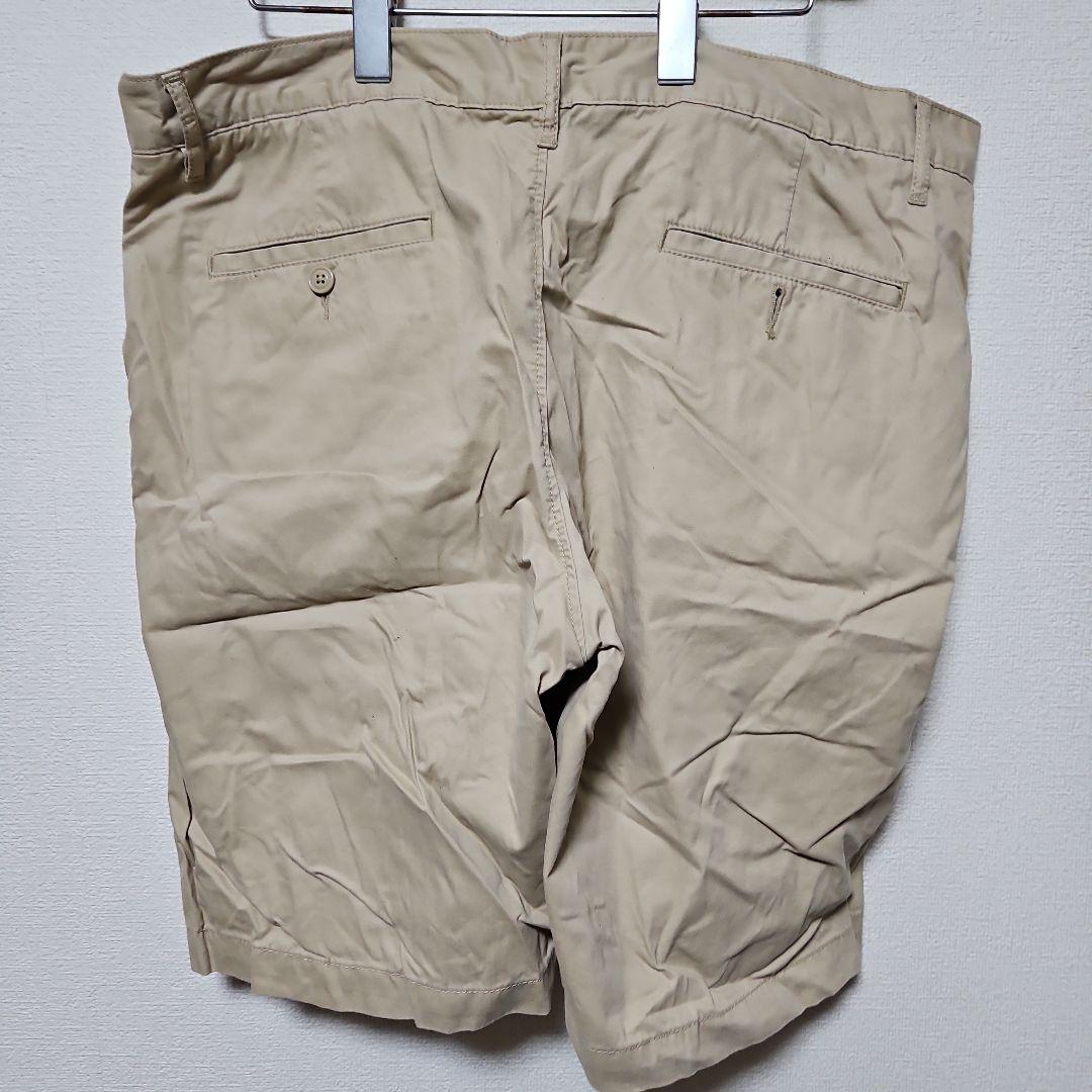【美品】ラコステ LACOSTE ハーフパンツ ３８インチ カーキ ベージュ