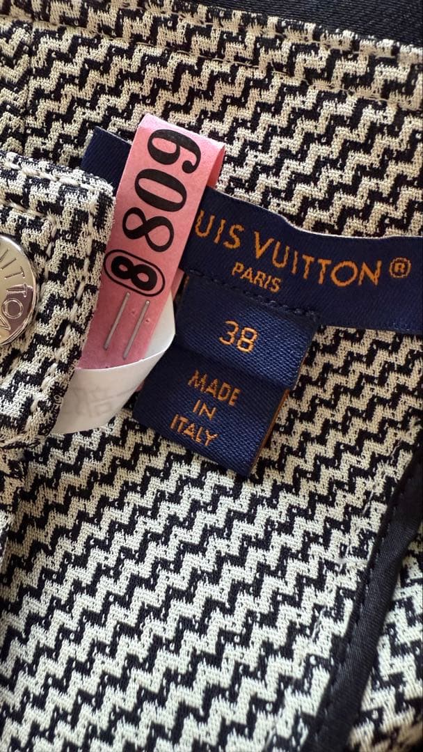 ルイヴィトンフレアーキュロット38ブラックベージュ