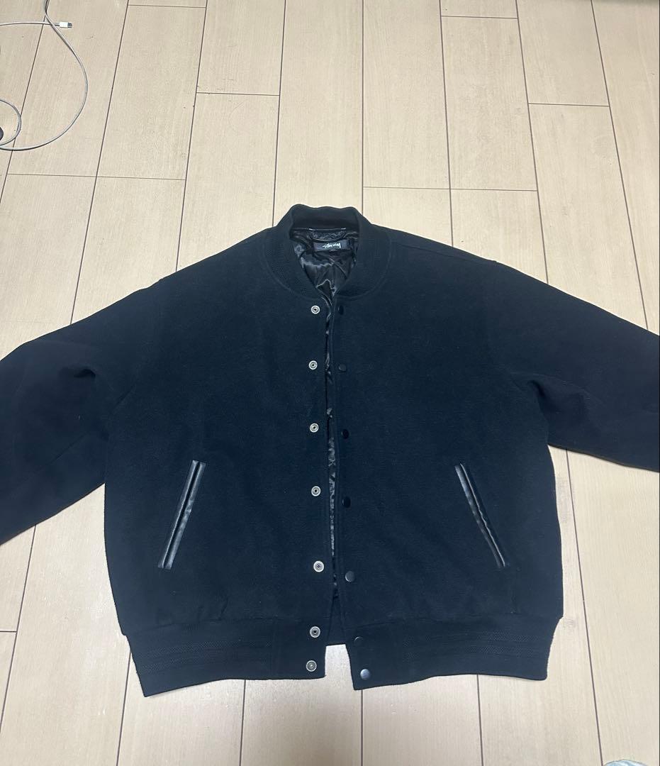 ジャケット・アウター STUSSY SPORT MELTON VARSITY JACKET 23FW