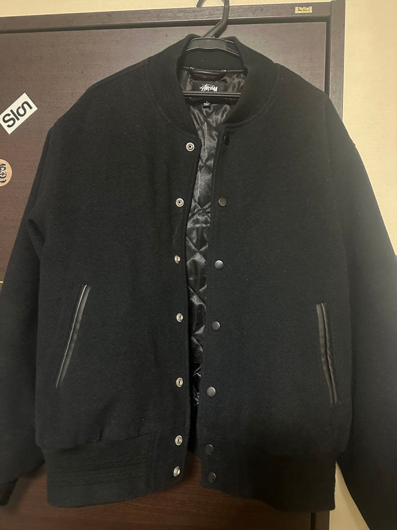 ジャケット・アウター STUSSY SPORT MELTON VARSITY JACKET 23FW
