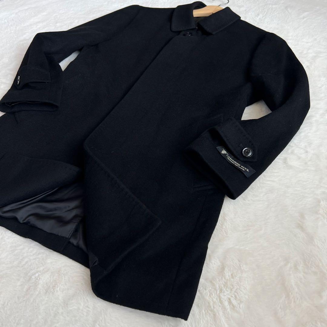 カシミヤ100% バレストリーノ イタリア チェスターコート M