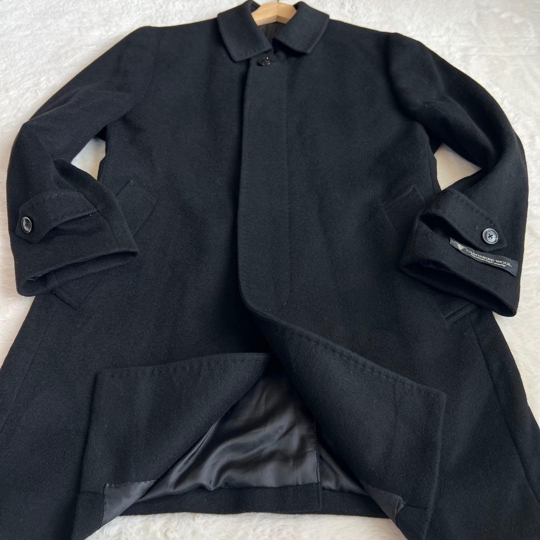 カシミヤ100% バレストリーノ イタリア チェスターコート M