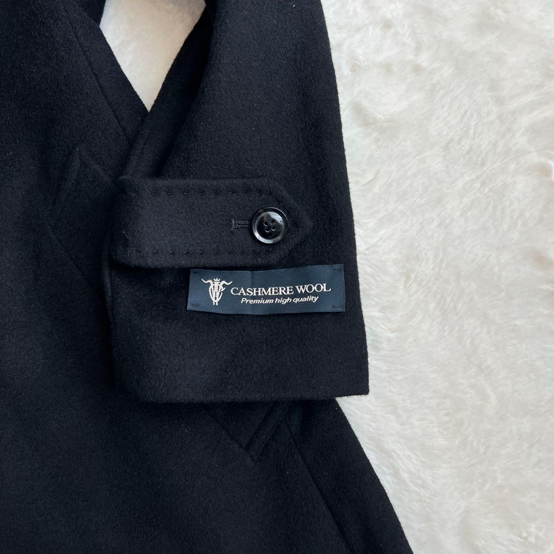 カシミヤ100% バレストリーノ イタリア チェスターコート M