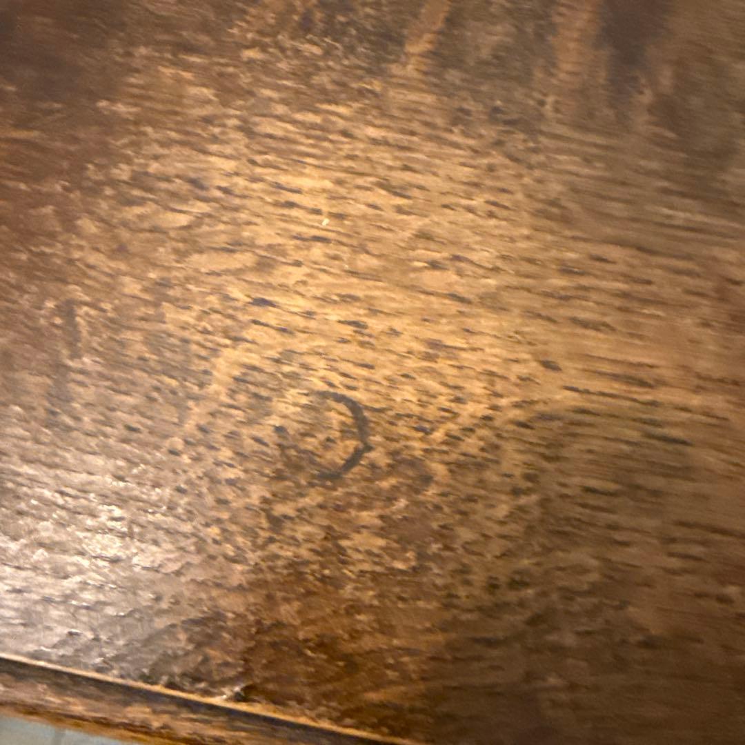 ヴィンテージ　木製サイドテーブル　　扉収納付き