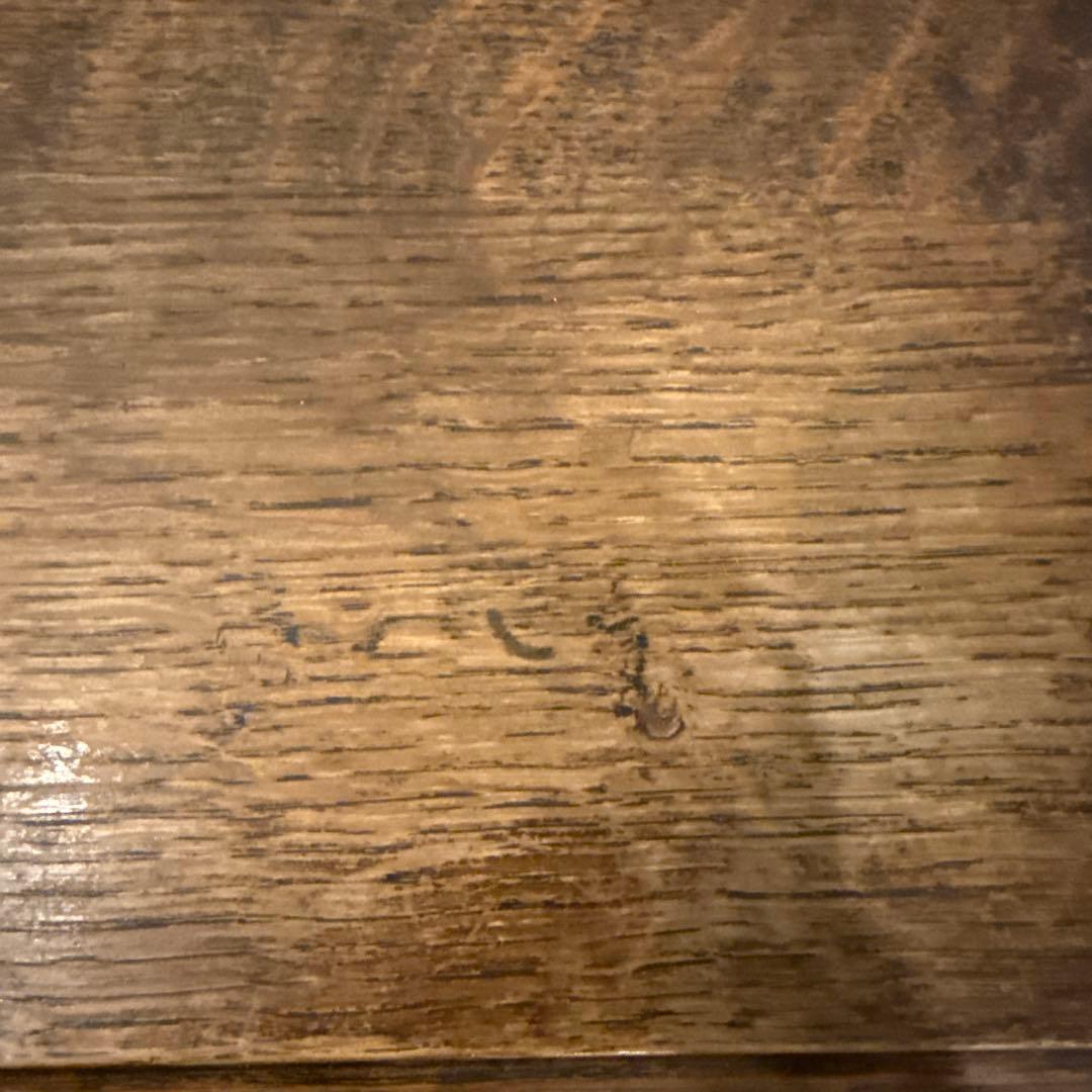 ヴィンテージ　木製サイドテーブル　　扉収納付き