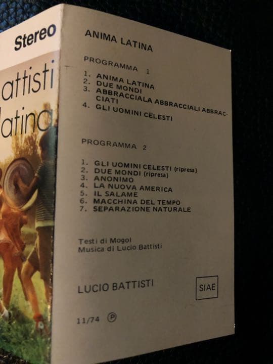 【三種の神器】Lucio Battisti \"Anima Latina\"❷