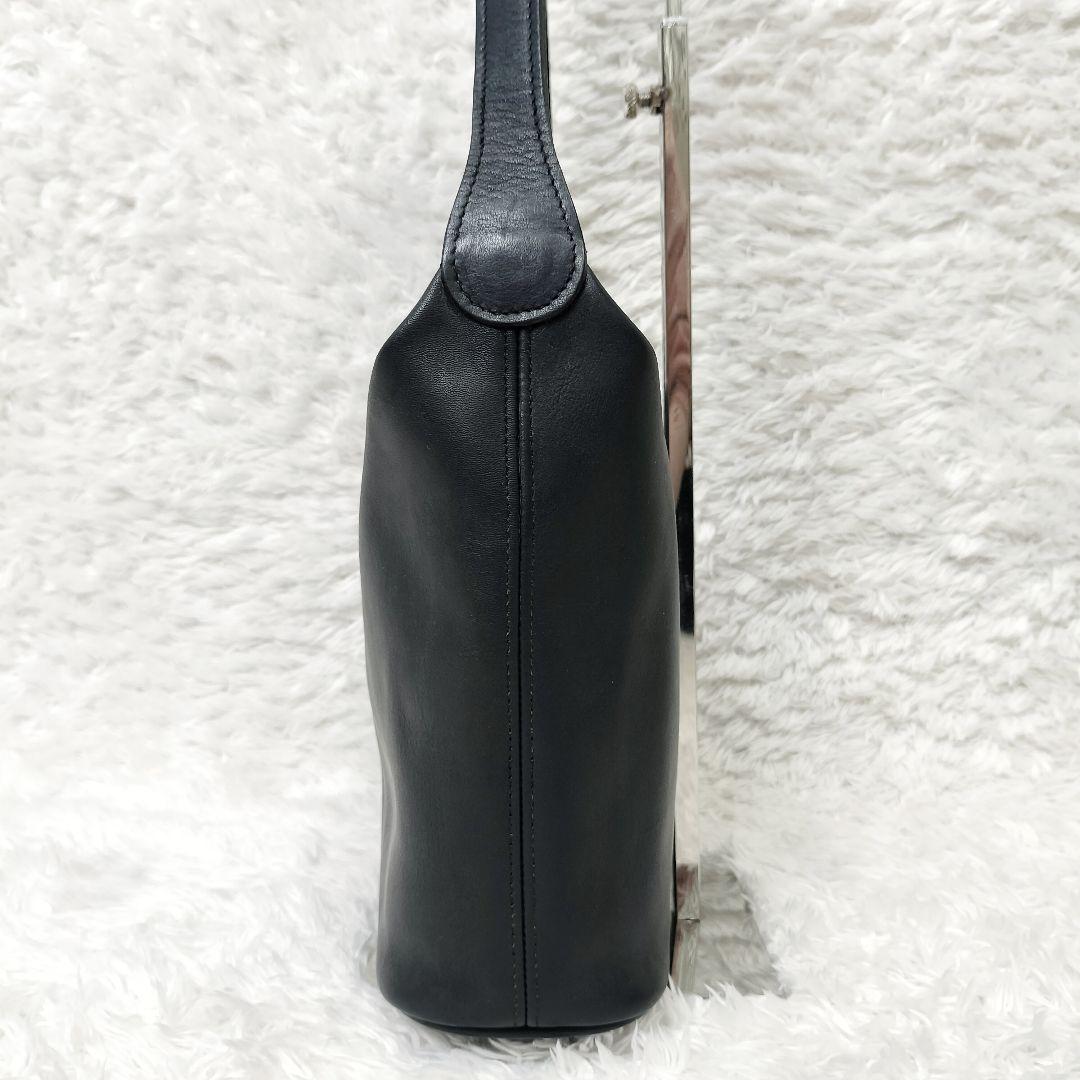 COACH コーチ バケツ型 ファスナー オールレザーショルダーバッグ チャーム