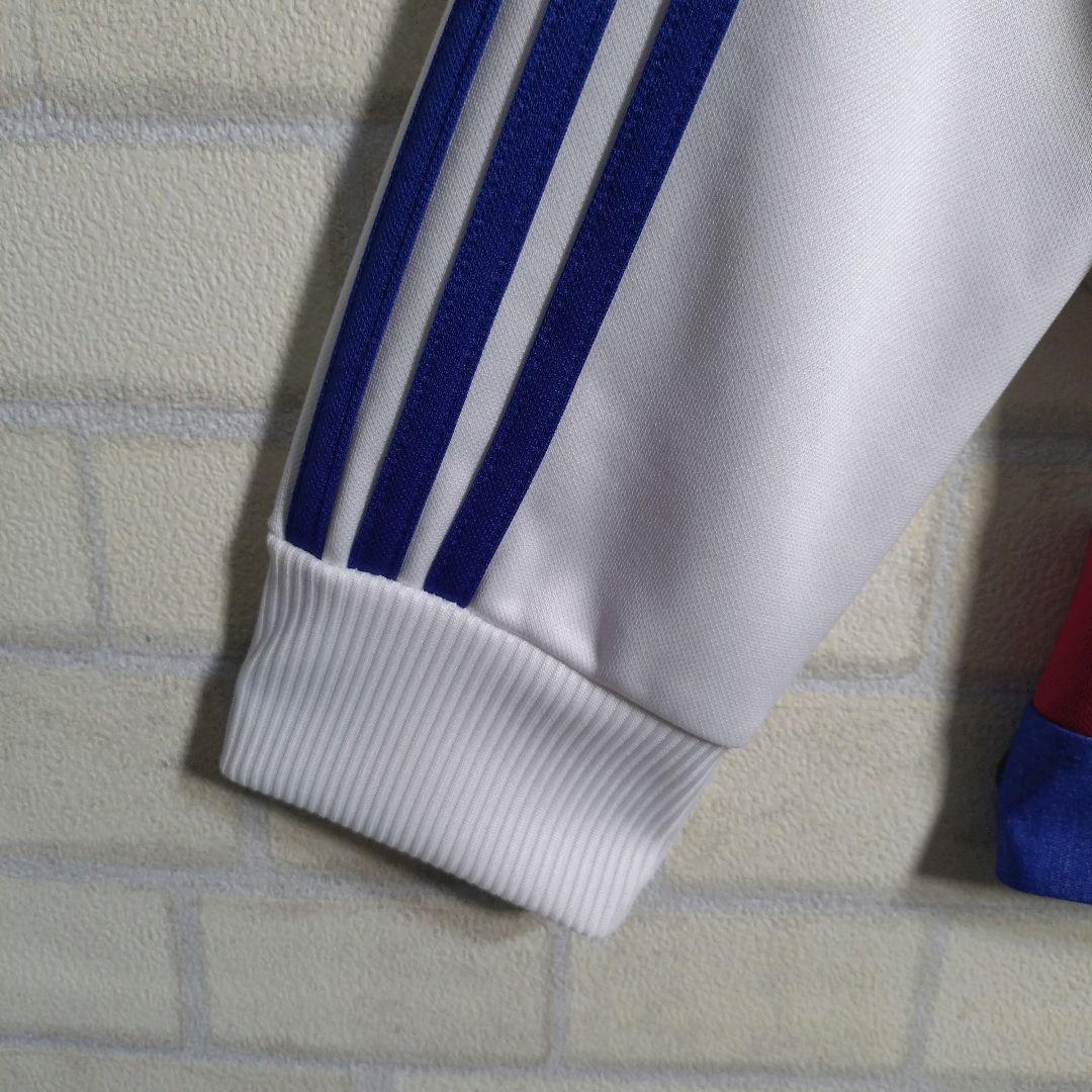 アディダス★チェルシー ロゴ ワッペン スリーライン アンセムジャケット 白 L