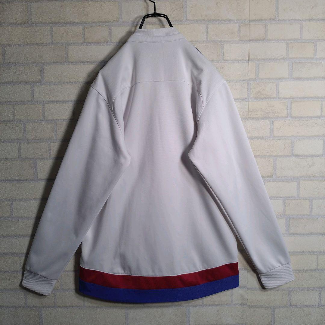 アディダス★チェルシー ロゴ ワッペン スリーライン アンセムジャケット 白 L