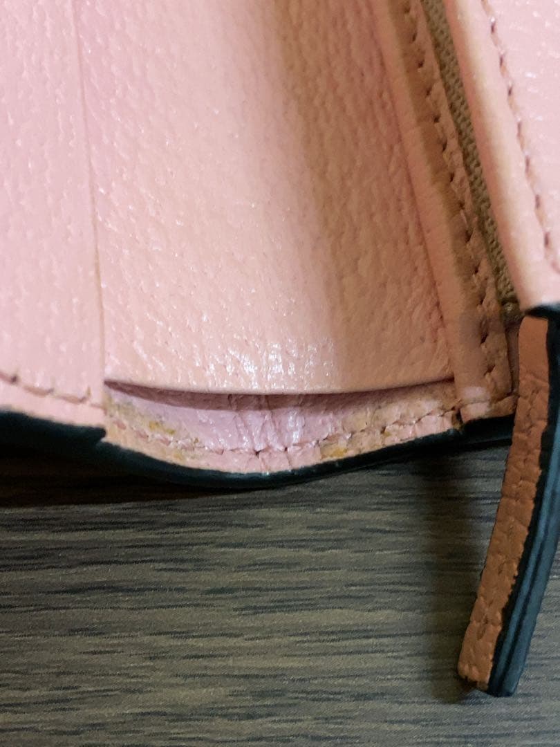 グッチ　456126　レザー　GGマーモント　さくらんぼ　イチゴ　折り財布