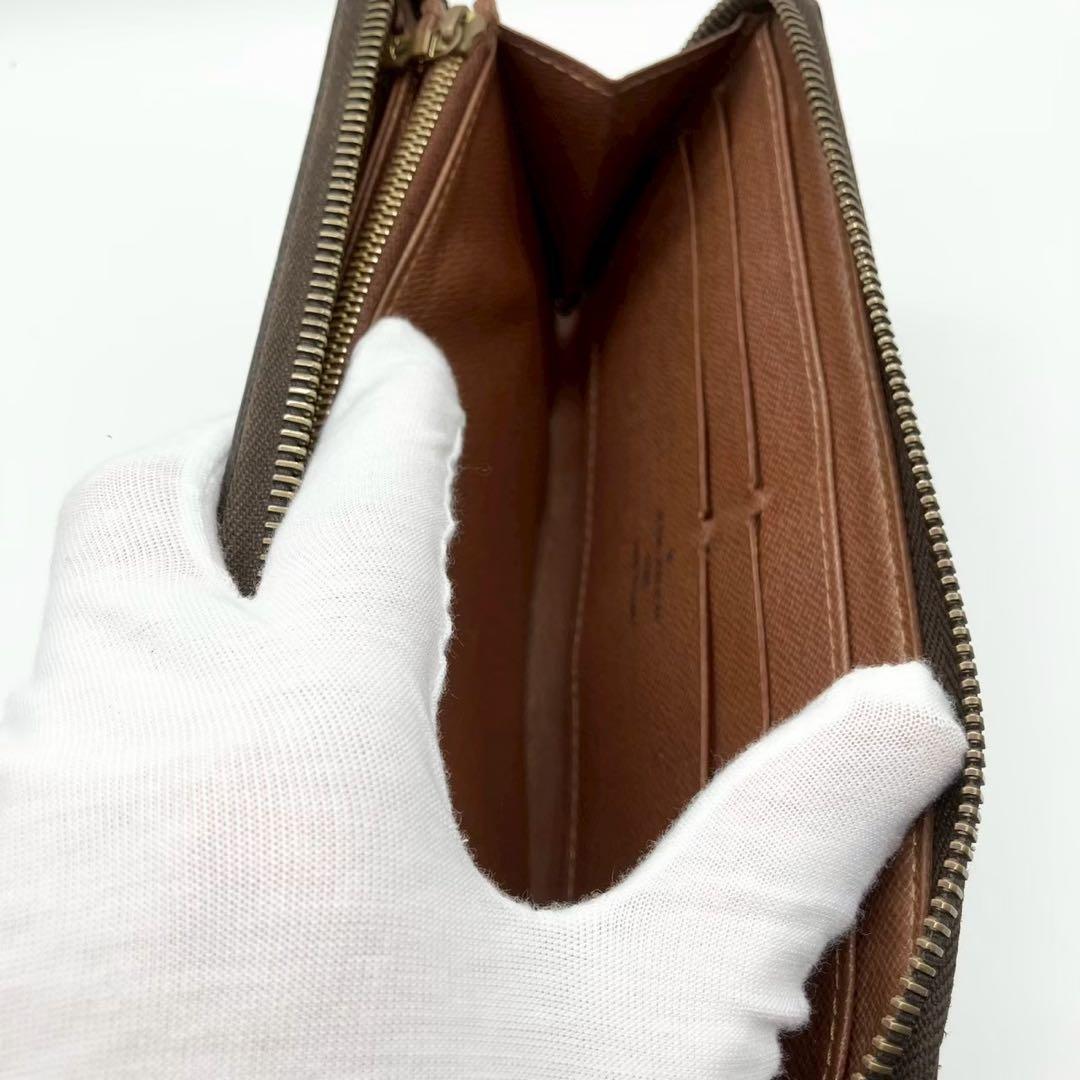 【とも】ジッピーウォレット モノグラム ブラウン