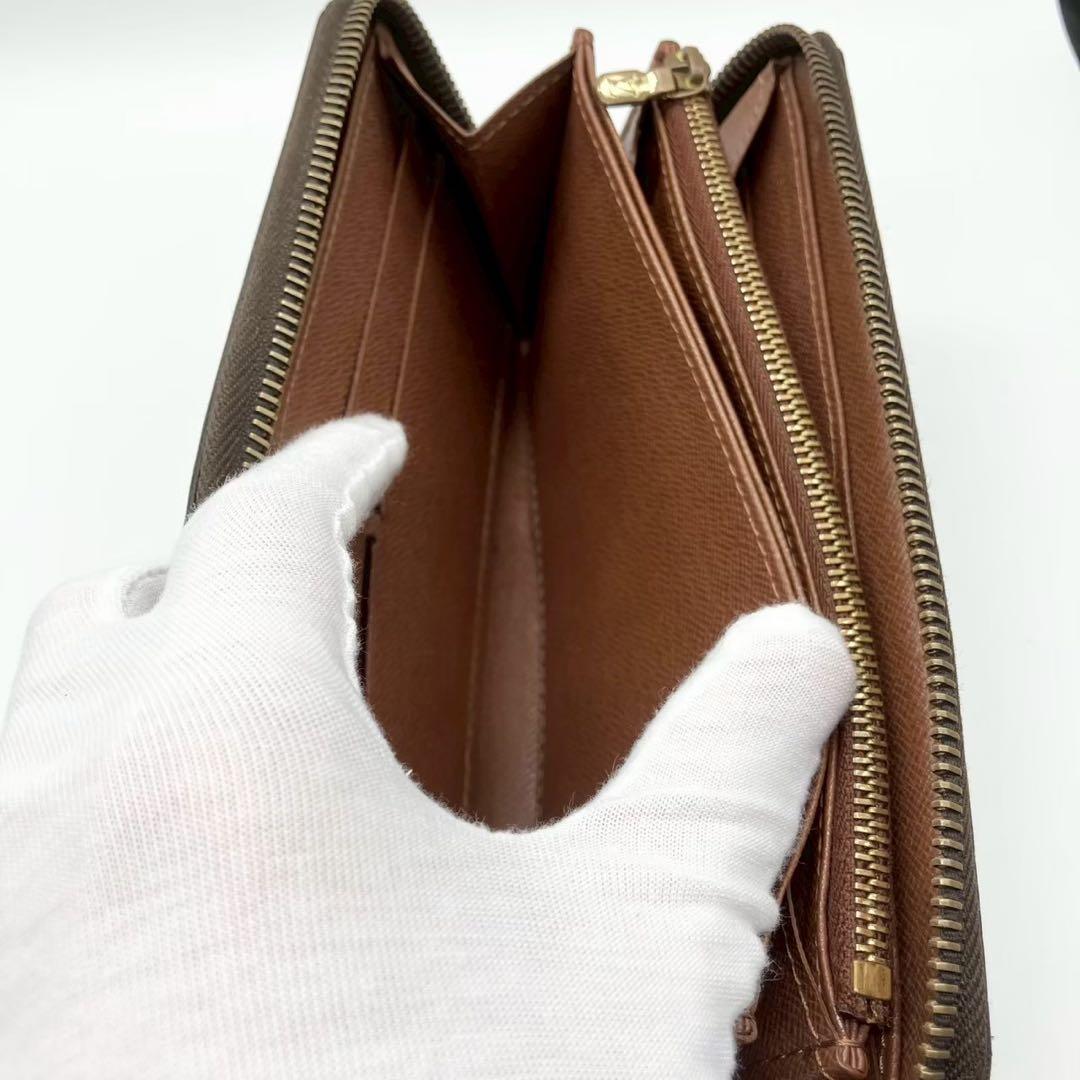 【とも】ジッピーウォレット モノグラム ブラウン