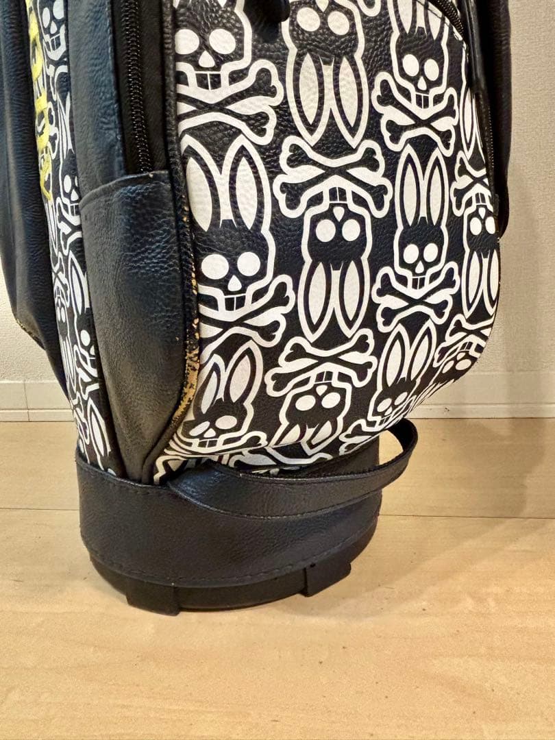 Psycho Bunny キャディバッグ 紺/白/黄色