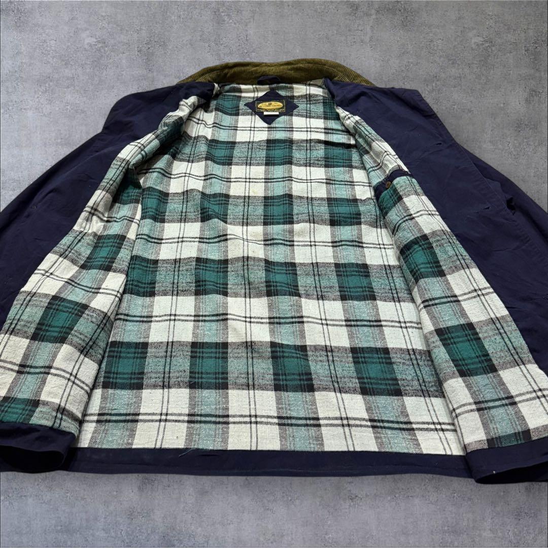 sstMcGREGOR襟コーデュロイvintageジャケットチェックライニ