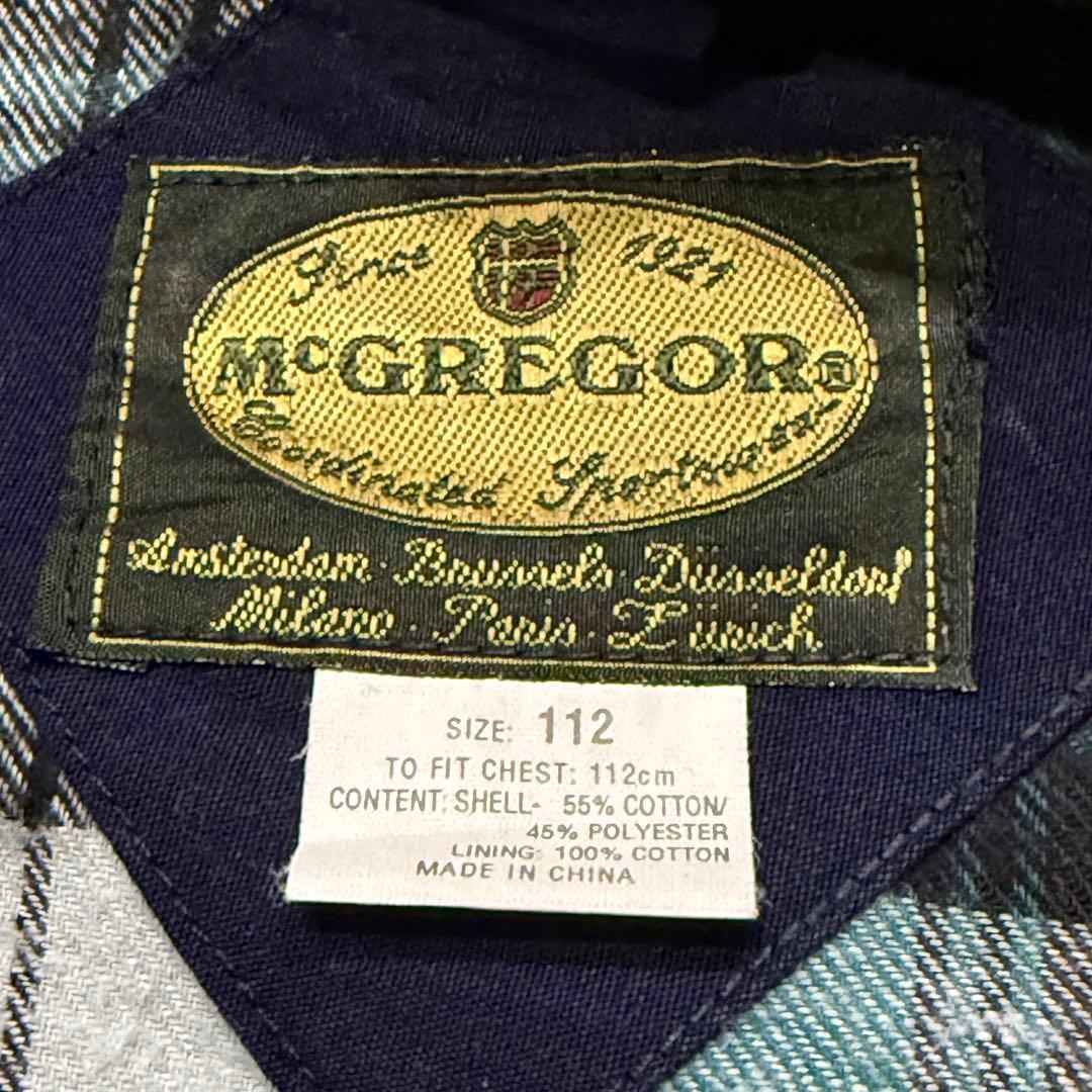 sstMcGREGOR襟コーデュロイvintageジャケットチェックライニ