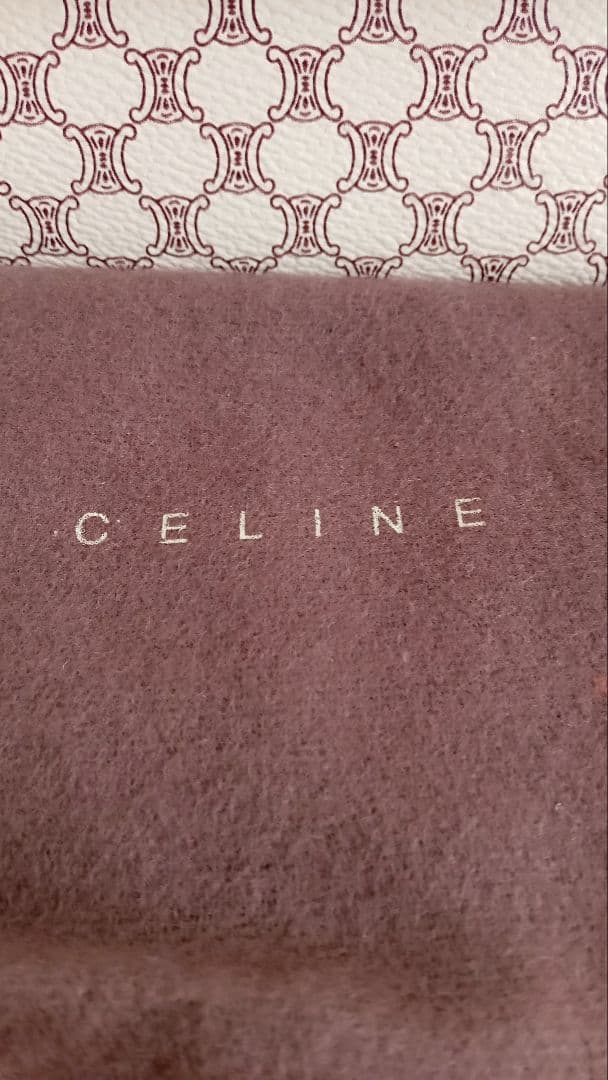 CELINE 二つ折り財布 ロゴパターン未使用品