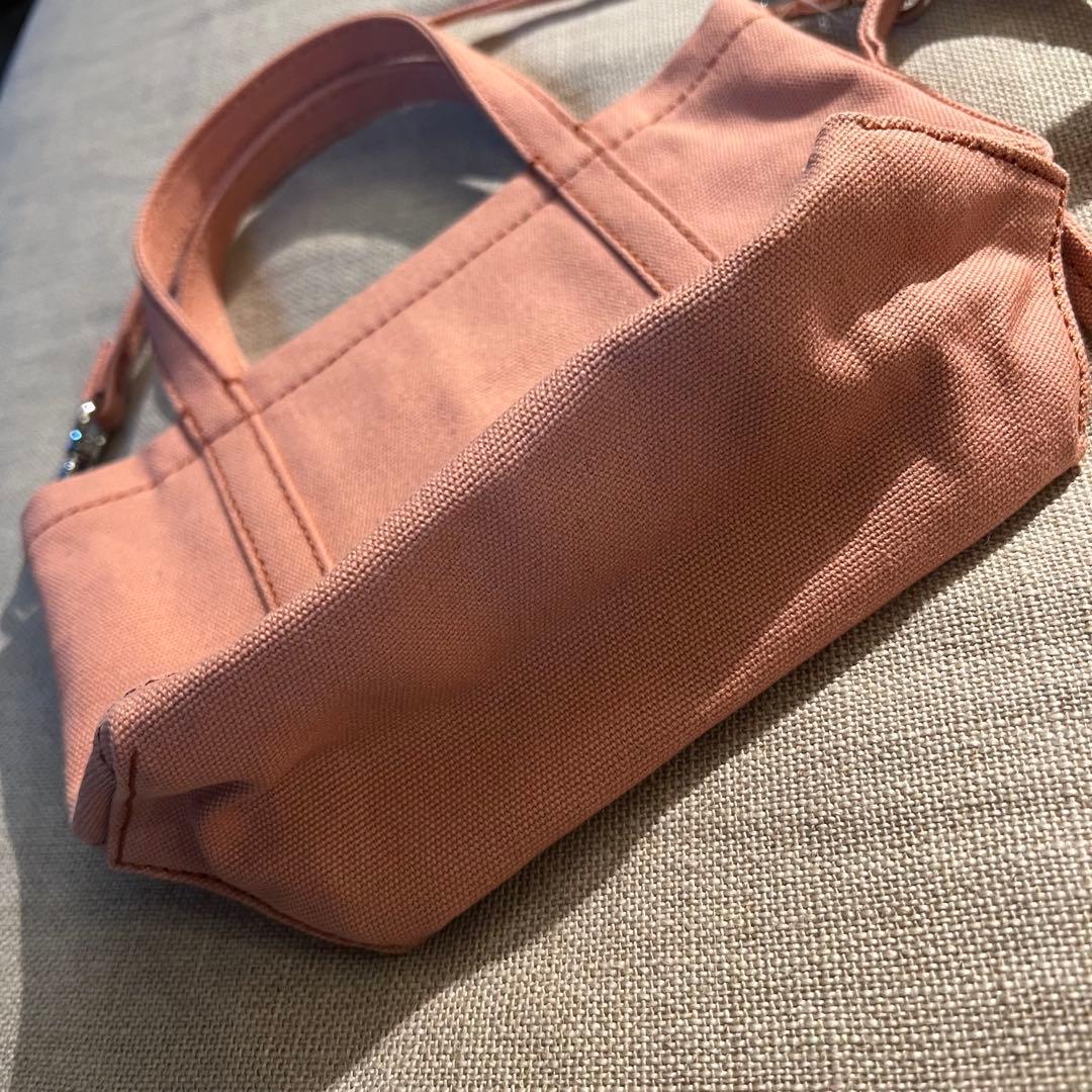 Maison Kitsuné ピンク ミニトートバッグ