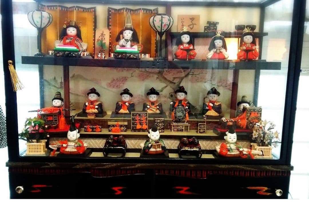 昭和40年代 アンティーク 希少雛人形 (オルゴール、ライト付き)