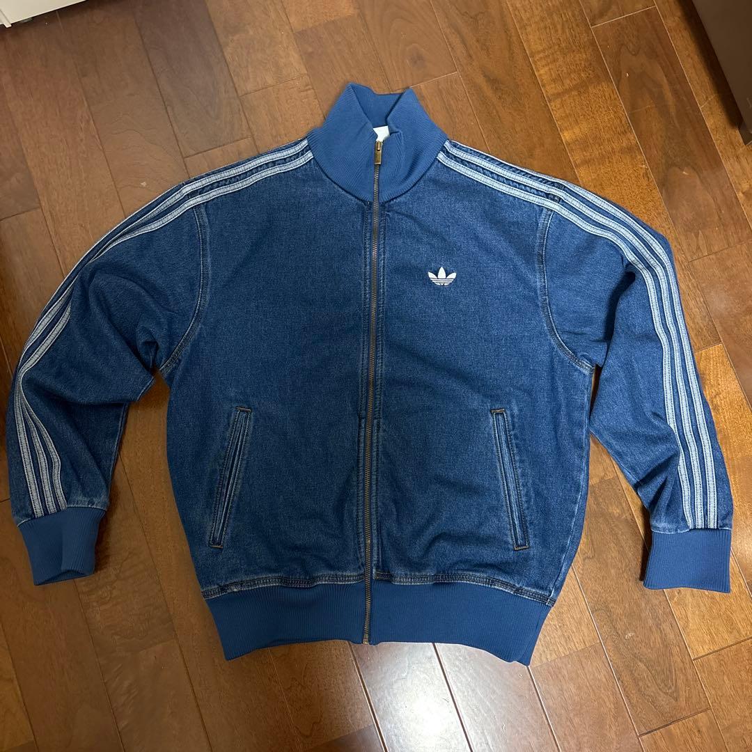 [特価]adidas デニムブルー ジャージ Mサイズ