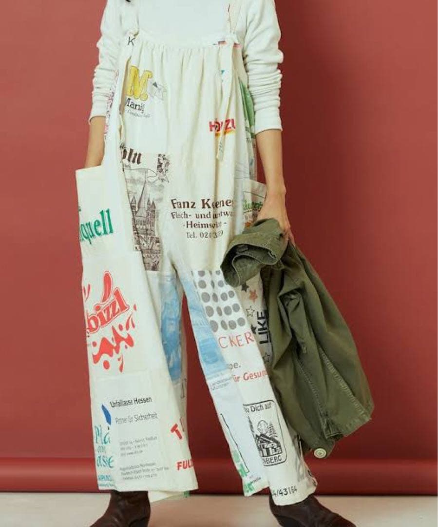 【freada】Vintageヨーロピアンエコバッグリメイクスカート