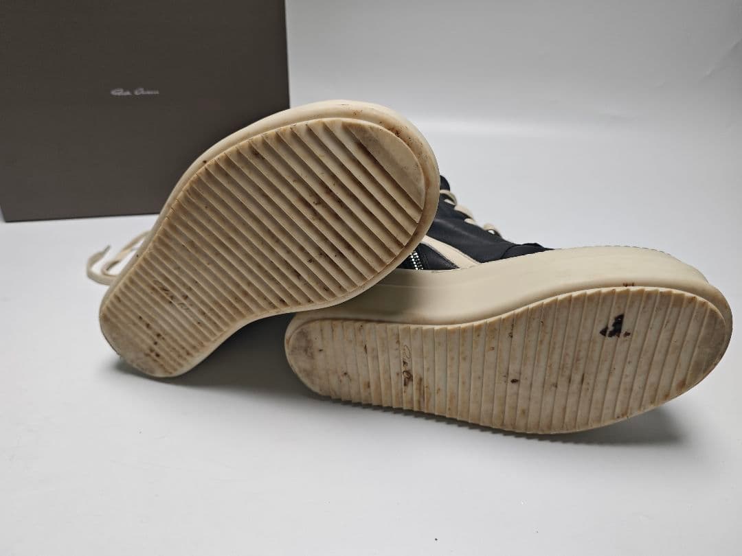 R*y様 Rick Owens ハイカットスニーカー ブラック/ホワイト