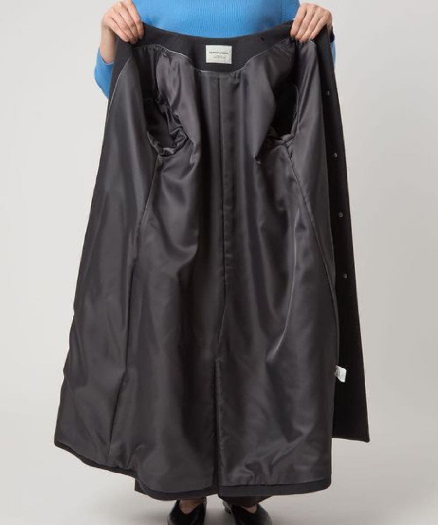 SENTDALE WOOL セントデールウール ノーカラー コート36 S