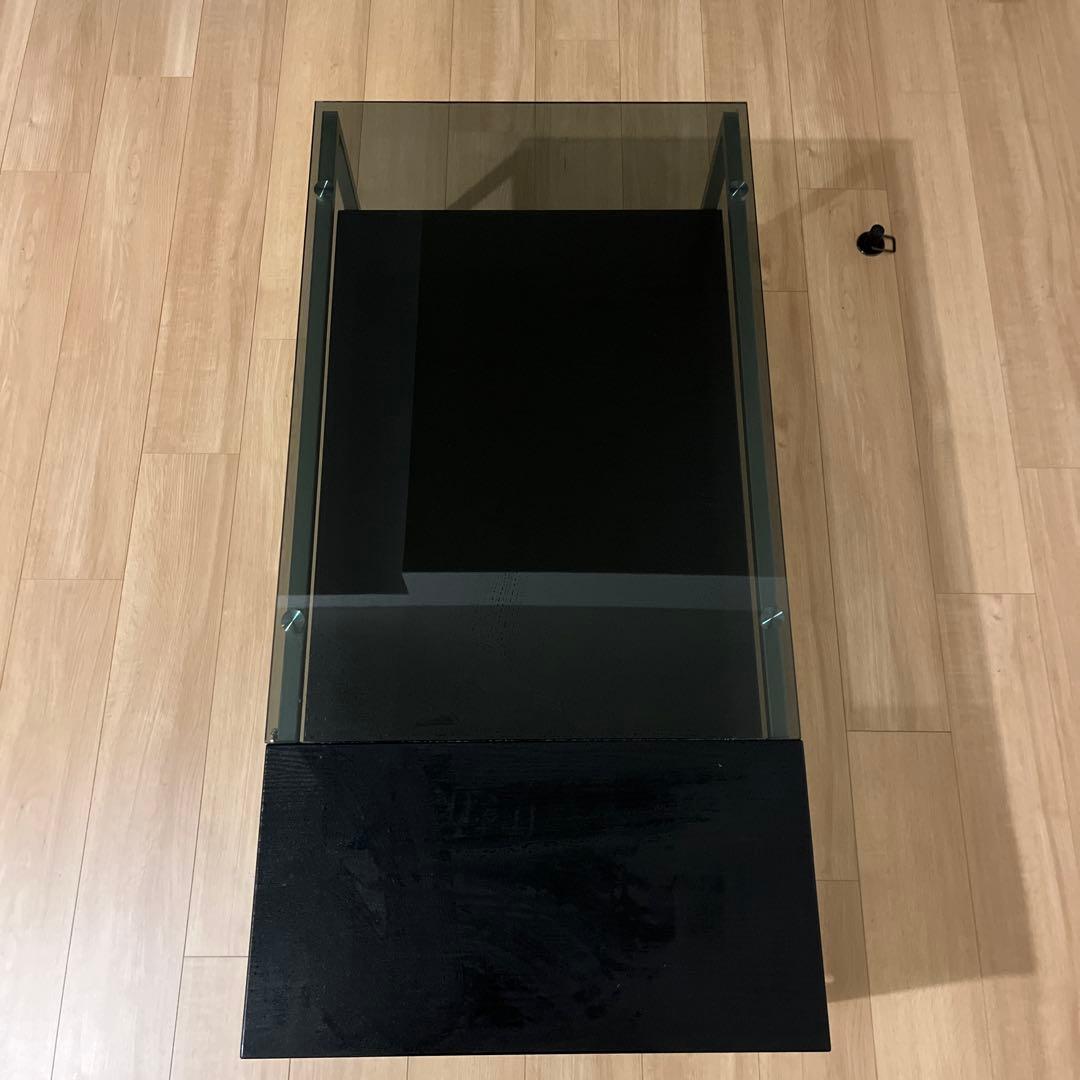 未使用　ガラス　ローテーブル　ニトリ