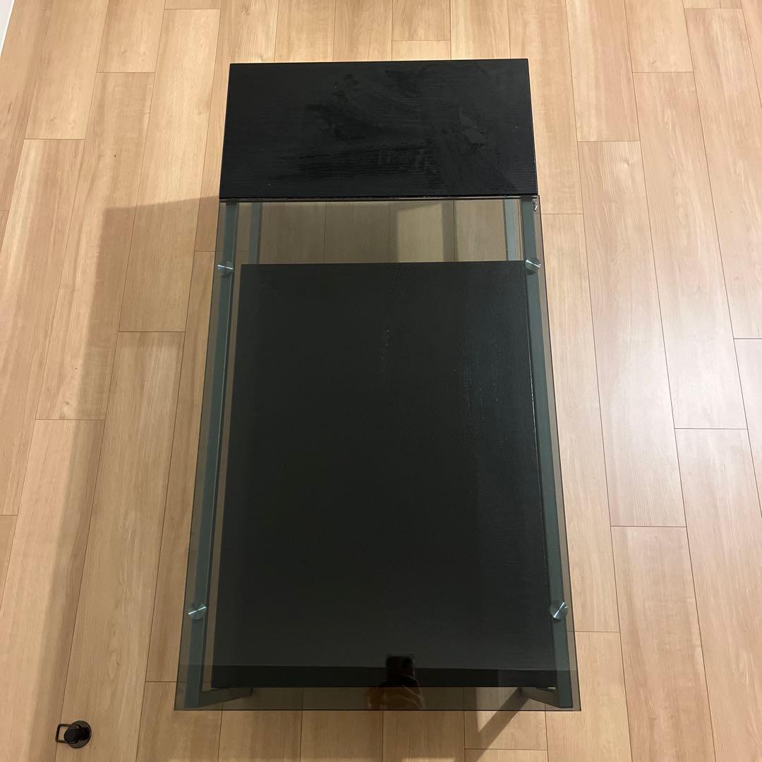 未使用　ガラス　ローテーブル　ニトリ