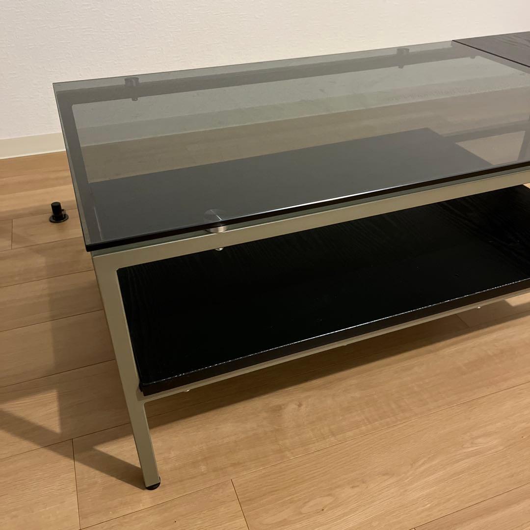 未使用　ガラス　ローテーブル　ニトリ