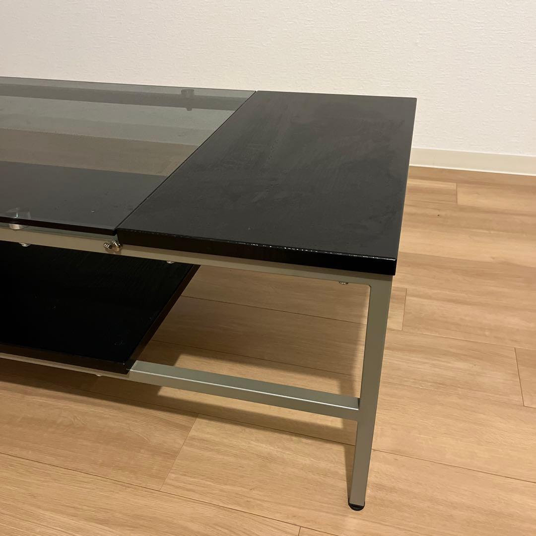 未使用　ガラス　ローテーブル　ニトリ