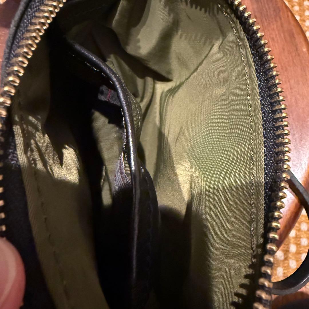 RRL ブラック レザー ポーチ