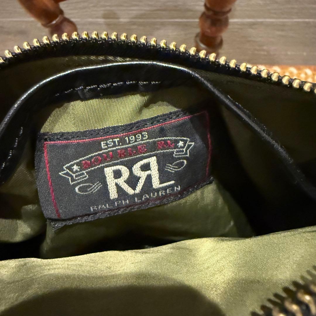 RRL ブラック レザー ポーチ
