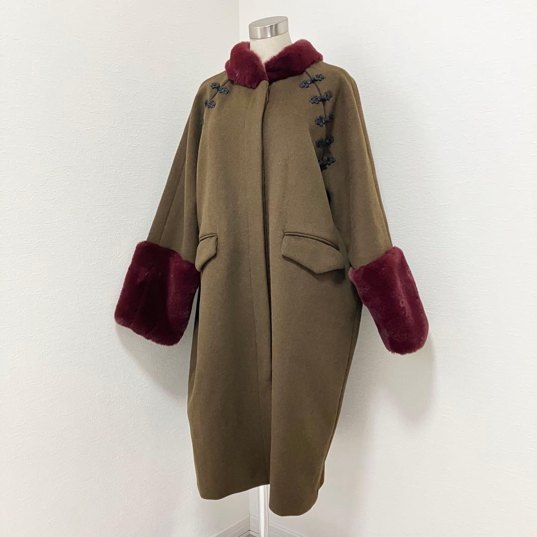 PAMEOPOSE✨パメオポーズ　マンダリンコクーンコート　ファー