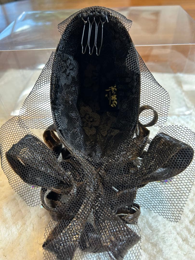 多美咲　ヘアドレス雫型 ダークブラウン カールヘアアクセサリー