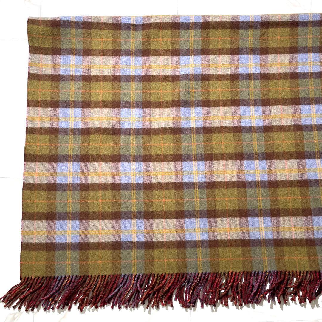 極美品✨GUCCI ポンチョ風ブランケット　リバーシブル　GG柄　チェック