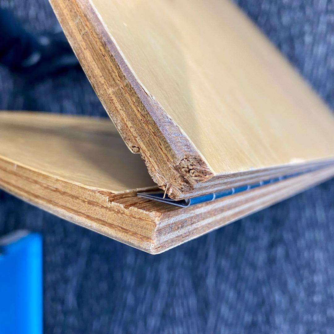 【廃盤・希少】スノーピーク ローテーブル ラウンド（シナベニア天板） ※破損あり