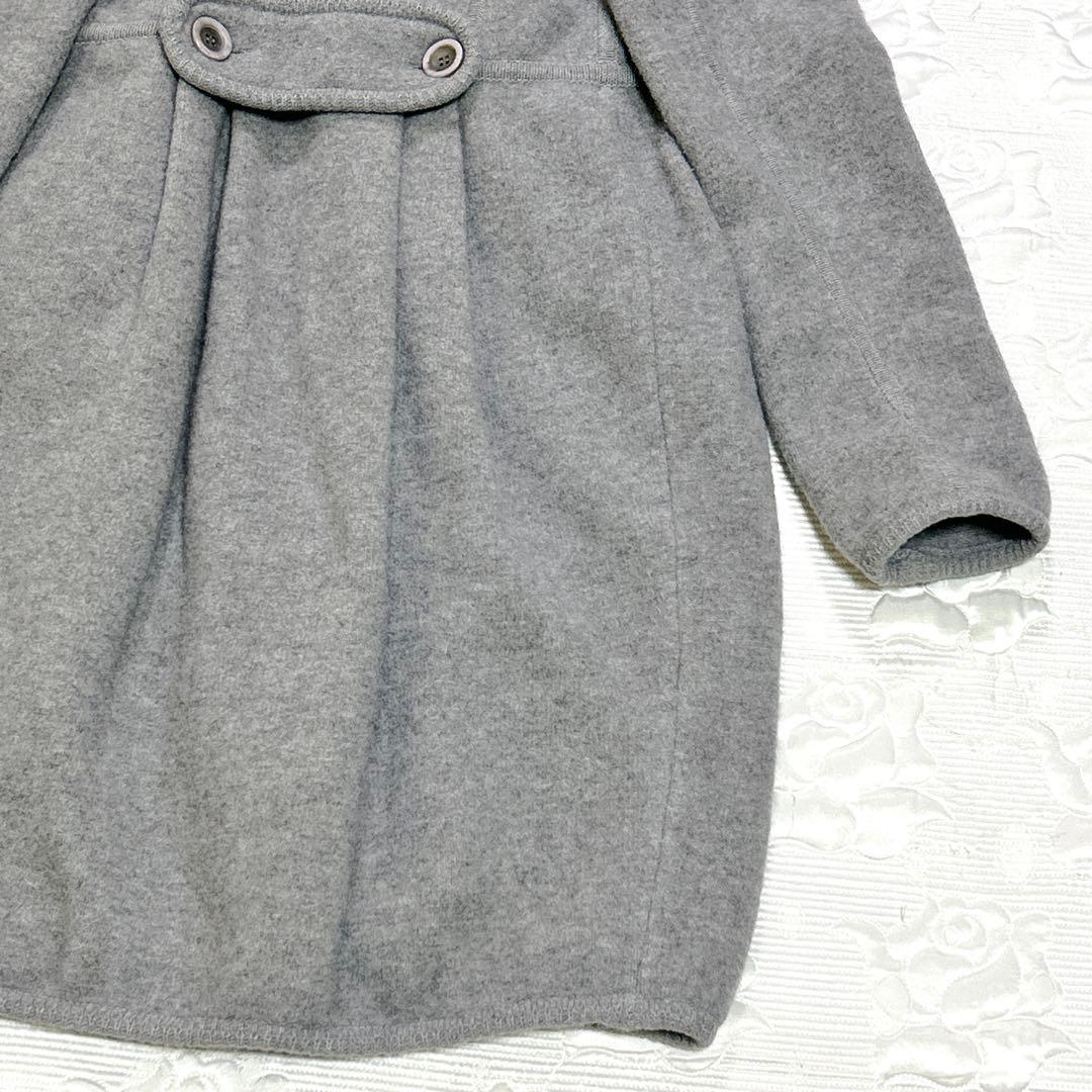 美品❤︎ イタリア製 エルマンノシェルヴィーノ フリル襟 アンゴラ ウールコート