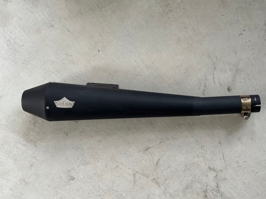 GOODS SR400(FI) テーパーコーン スリップオンマフラー ブラック