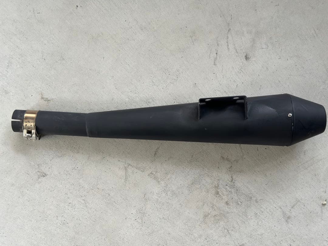 GOODS SR400(FI) テーパーコーン スリップオンマフラー ブラック