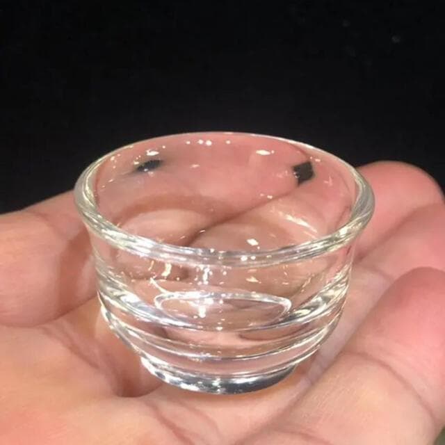 天然本水晶お猪口　盃　水晶盃　40mm 水晶ぐい呑み